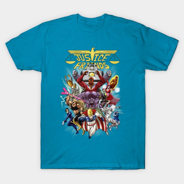 Justice Friends T-Shirt by GranJefe